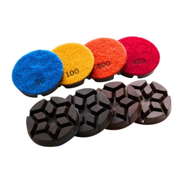 3inch/4 Inch Marble Quartz Stone Wet And Dry Grinding Resin Bonded Flexible concrete Diamond Polishing Pads - Image 3