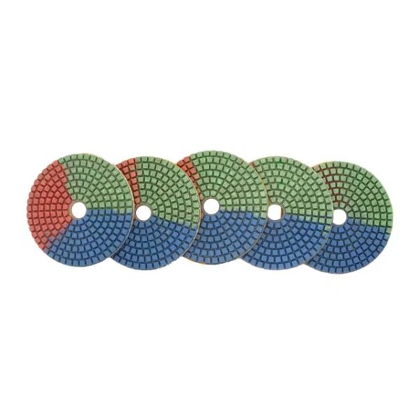 Hot selling three color machine resin handmade granite floor quartz marble stone 3mm wet diamond polishing pad - Image 4