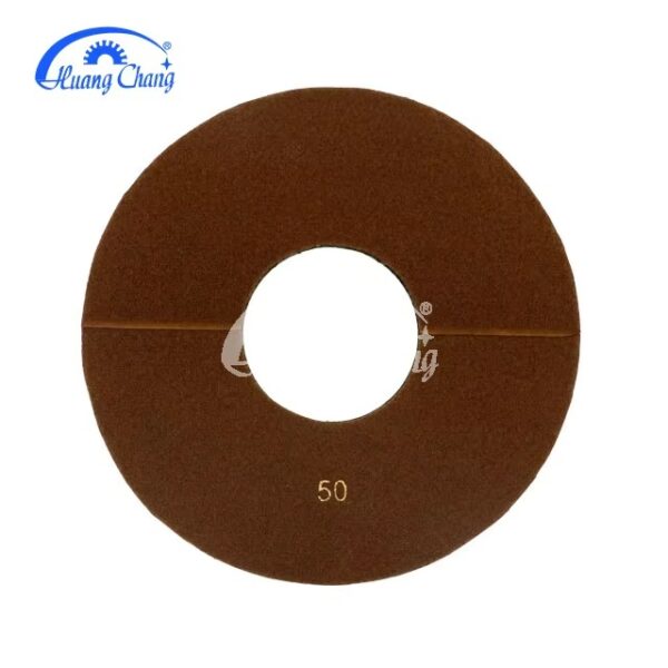 250mm Diamond Polishing Pads Diamond Floor Polishing Pads Wet Flexible Resin Marble Granite Circular Custom Yellow Color Pad - Image 2