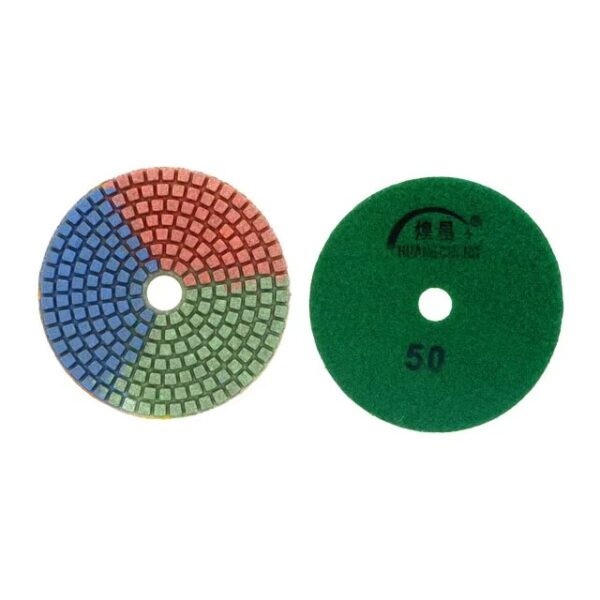 Hot selling three color machine resin handmade granite floor quartz marble stone 3mm wet diamond polishing pad - Image 6