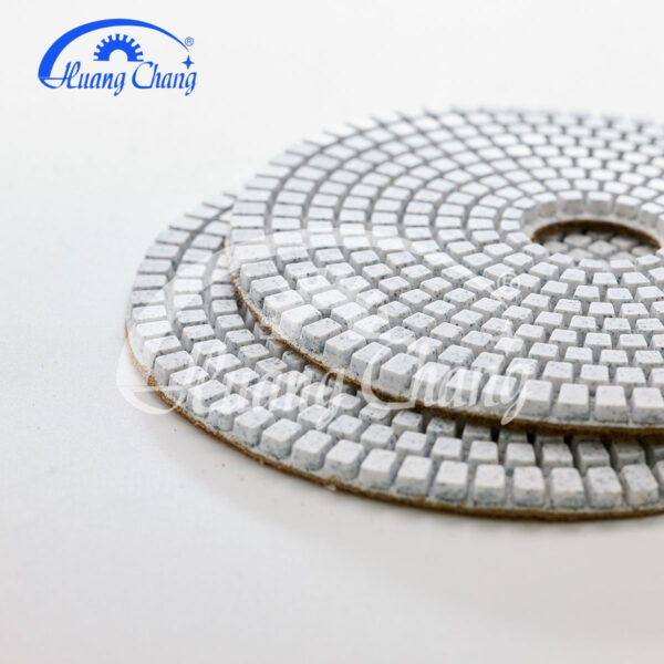 100mm(4inch) wet white diamond polishing pads marble hc spp 0009