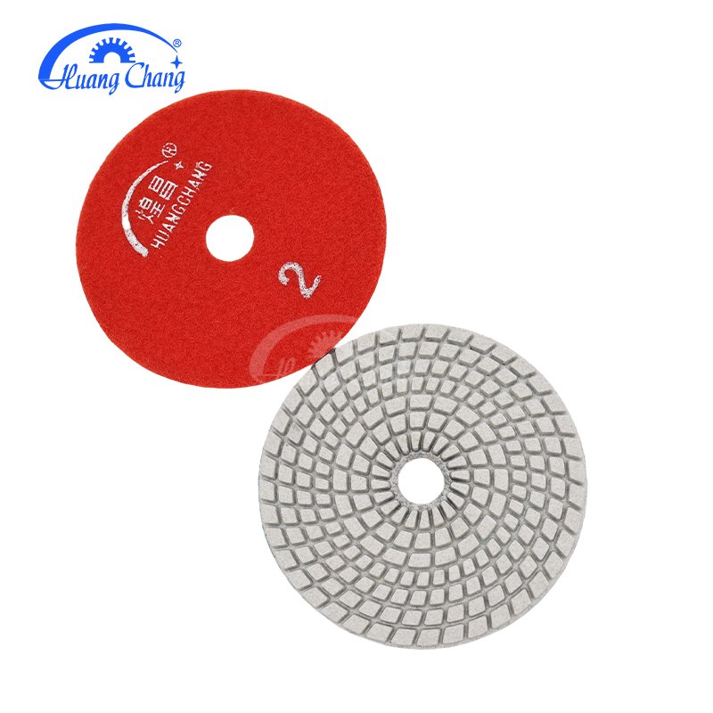 4 Inch 5000 Grit Diamond Wet Polishing Pad Set, for Stone Concrete Marble Grinder or Polisher, with M14 Hook and Loop Backing Holder Pad Connecting Rod