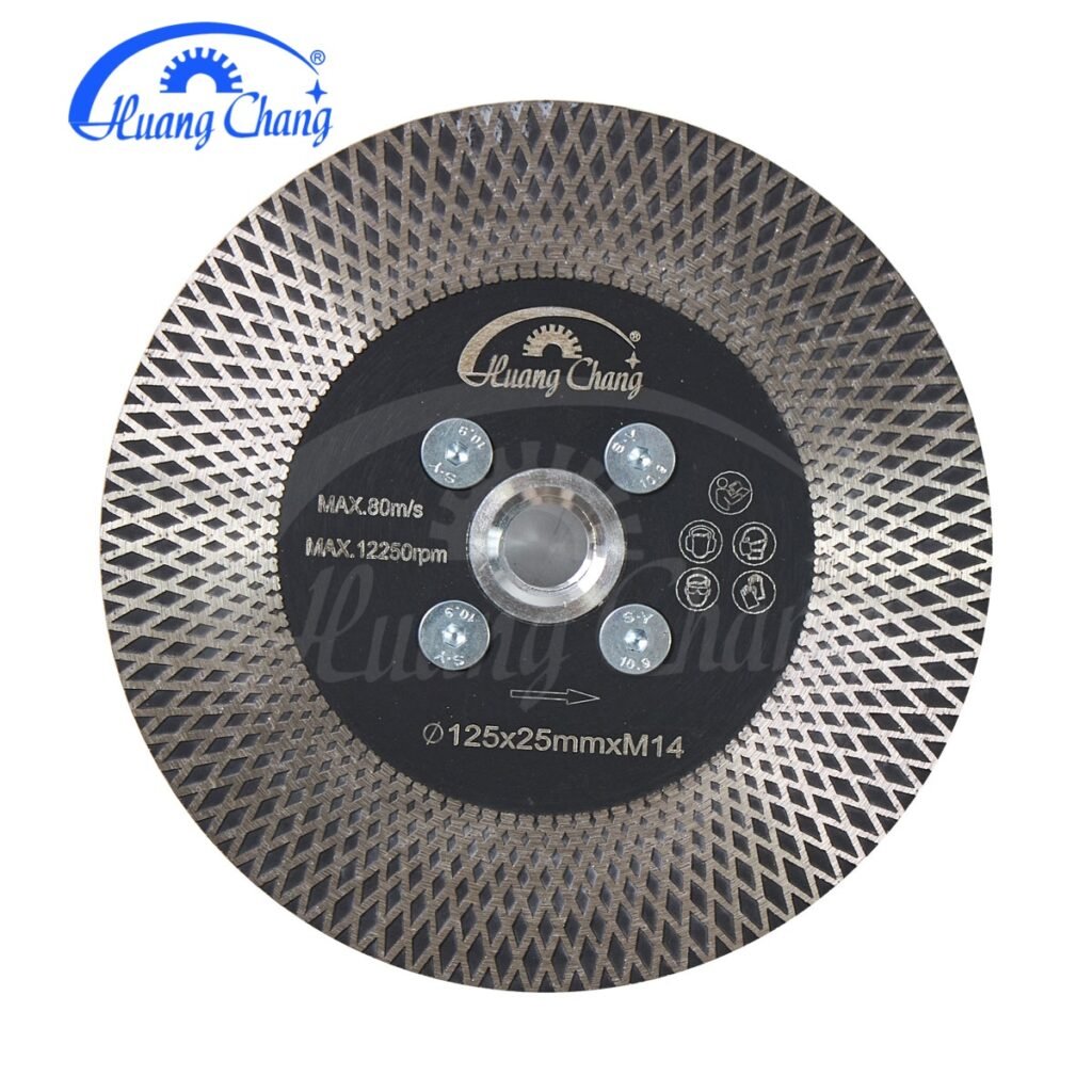 Tile Diamond Saw Blades Porcelain Cutter Disc for Dry/Wet Cutting Grinding Ceramic Marble Artificial Stone Diameter 4.5 Inches x 7/8 inch