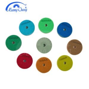 4-inch diamond sponge polishing pads (7 pieces/batch) for polishing and cleaning granite, marble and artificial stone