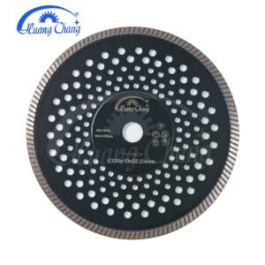 7-Inch Diamond Narrow Turbo Saw Blade with Multi Holes Cutting Disc for Tile Granite Marble Concrete