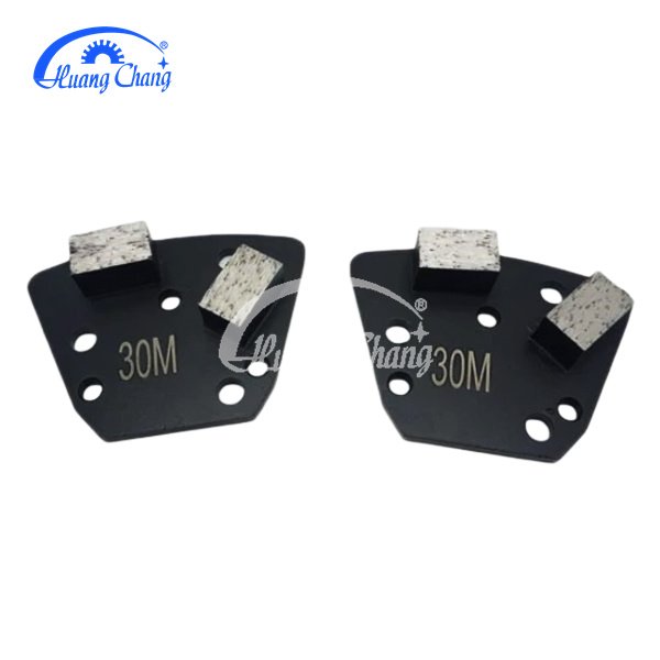 Diamond half-strip concrete grinding block