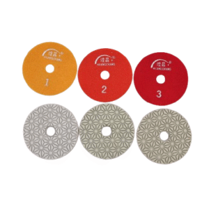 1PC 4-inch (100mm) Dry/Wet Diamond Three-Step Polishing Pad Granite Polishing Tool