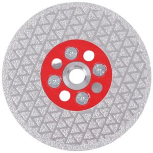 2-piece pack High-quality 5-inch diameter / 100mm/125mm/150mm/180mm Double-sided vacuum-brazed diamond cutting and grinding discs M14 thread