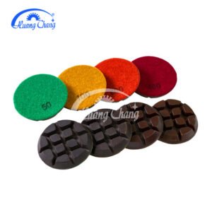 3-inch specification, 12mm thick resin-polished pads Concrete and terrazzo floor maintenance Diamond wet/dry grinding discs Wet application