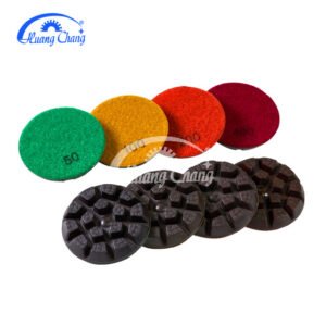 3 inches (76 millimetres), 10 millimetres metal-polished resin polishing disc