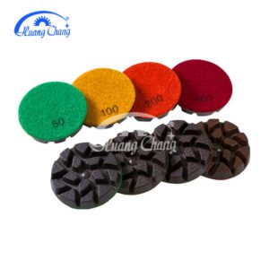3.5-inch diamond hybrid floor polishing pad for dry use on concrete floors