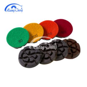 4-Pack PPS Copper-Bonded Hybrid Transition Diamond Polishing Pads, 3-inch (7.6 cm), 50 Grit