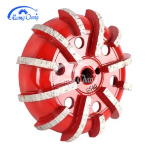 5-inch and 6-inch radius concrete grinding wheels