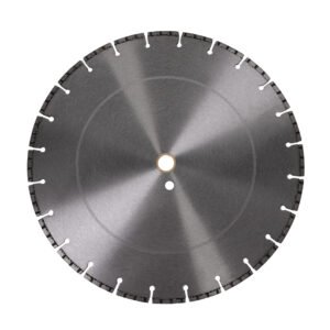 Diamond cutting disc diameter: 400 millimetres. Thickness: 3.5 millimetres. Centre bore diameter: 25.4–28 millimetres. Suitable material: Concrete. High diamond content design enables efficient cutting of hardened concrete.
