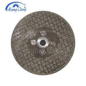 Grinding wheels, abrasive discs, angle grinders, 1 electroplated diamond cutting and grinding disc, single-sided coated diamond grinding wheel, fitted with M14 or 5/8-11 flange (125mm M14 flange)