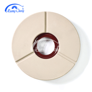 Polishing disc, triangular polishing block
