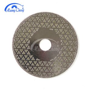 Star-cut diamond electroplated cutting blades