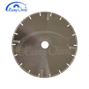 U-shaped segmented electroplated diamond saw blades, suitable for cutting stone, ceramic and glass.